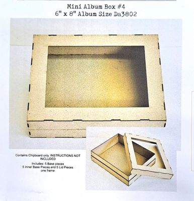 Dusty Attic - Project - Chipboard Mini Album Box - 6&quot;x8&quot; Album Size