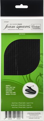 Couture Creations - Self Adhesive Foam Squares - 2mm - Black