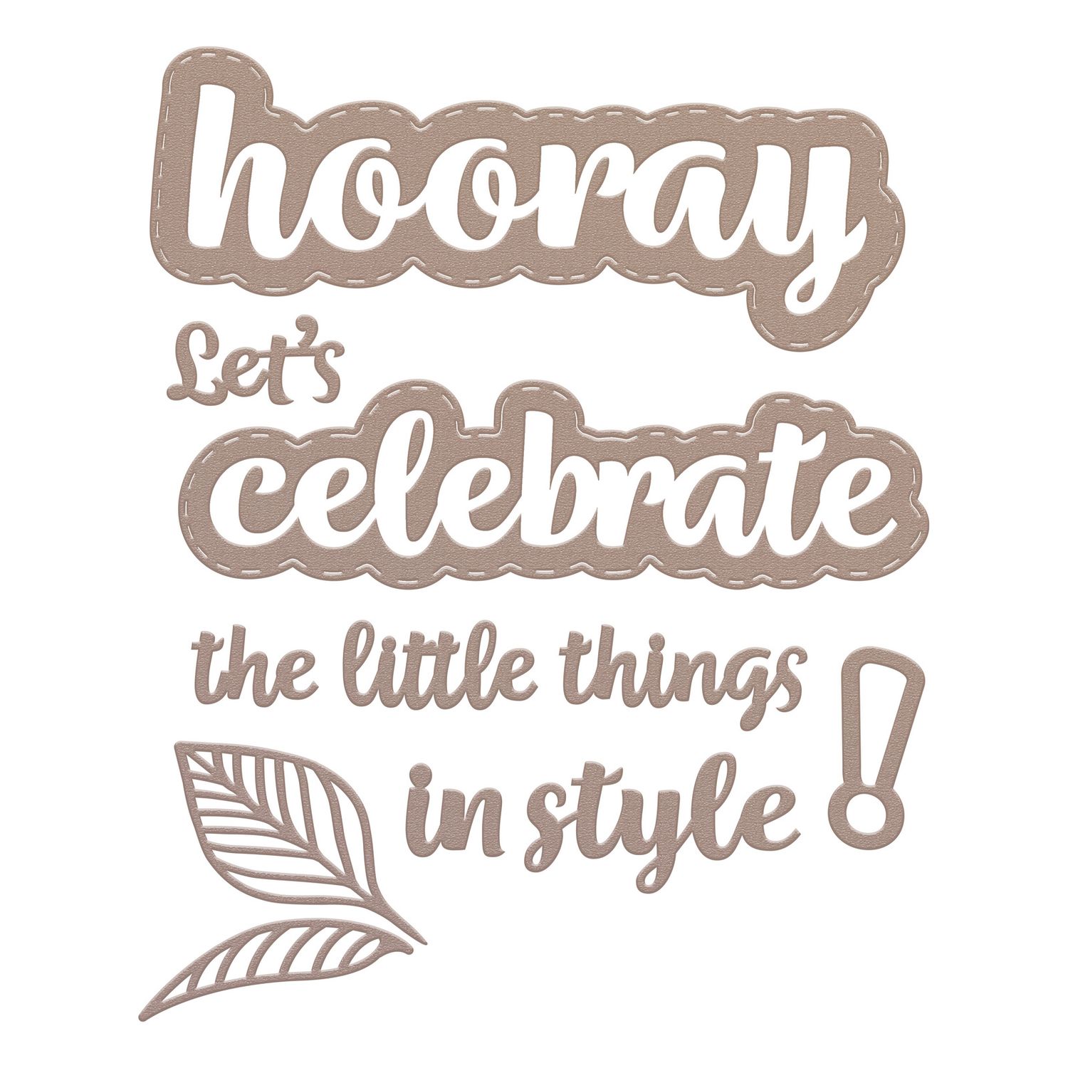 Couture Creations - Metal Dies - Sentiments - Celebrate