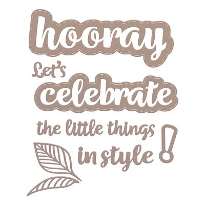Couture Creations - Metal Dies - Sentiments - Celebrate
