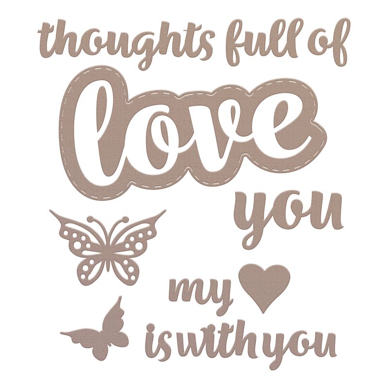 Couture Creations - Metal Dies - Sentiments - Love