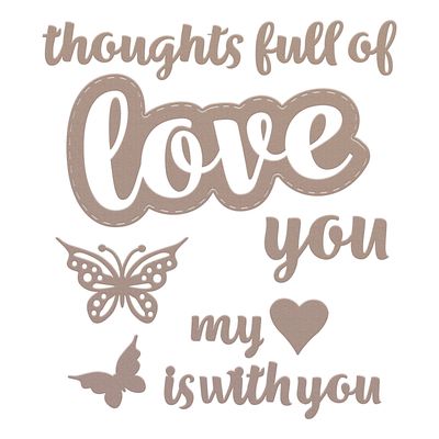 Couture Creations - Metal Dies - Sentiments - Love