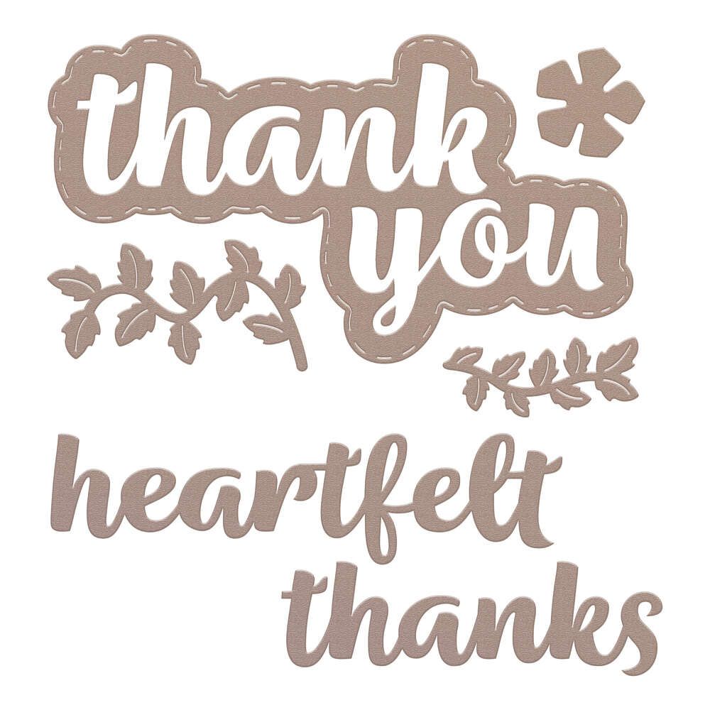 Couture Creations - Metal Dies - Sentiments - Thank You