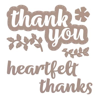 Couture Creations - Metal Dies - Sentiments - Thank You