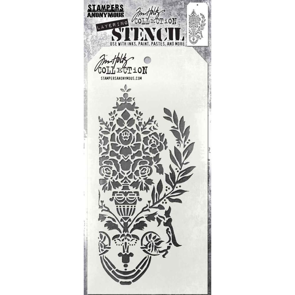 Stampers Anonymous - Tim Holtz - Layered Stencil - Crest