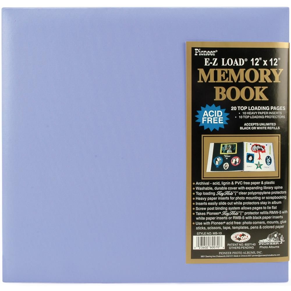 Pioneer - 12&quot;x12&quot; Ez Load Memory Book - Leatherette - Lavender