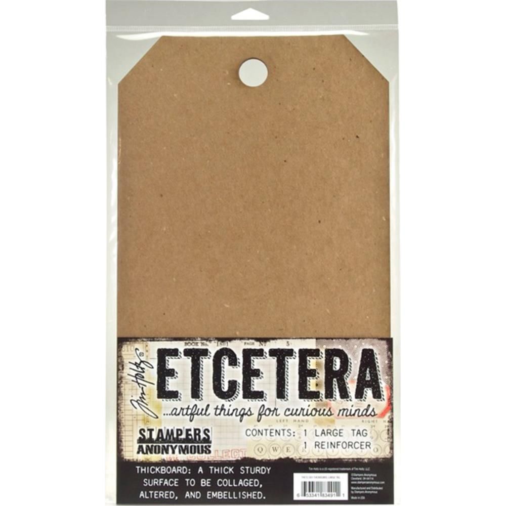 Stampers Anonymous - Tim Holtz - ETCETERA - Large Tag