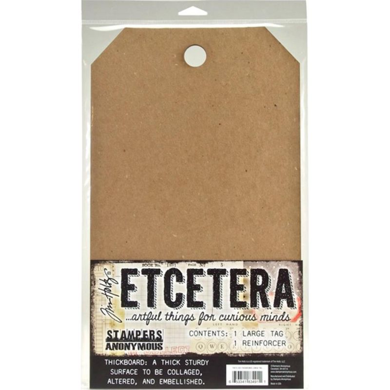 Stampers Anonymous - Tim Holtz - ETCETERA - Large Tag