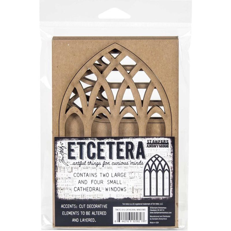 Stampers Anonymous - Tim Holtz - ETCETERA - Cathedral Window