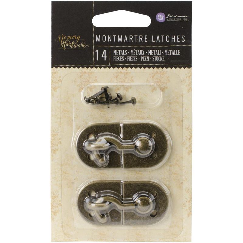 Prima Marketing - Memory Hardware - Montmarte Latches w/Brads