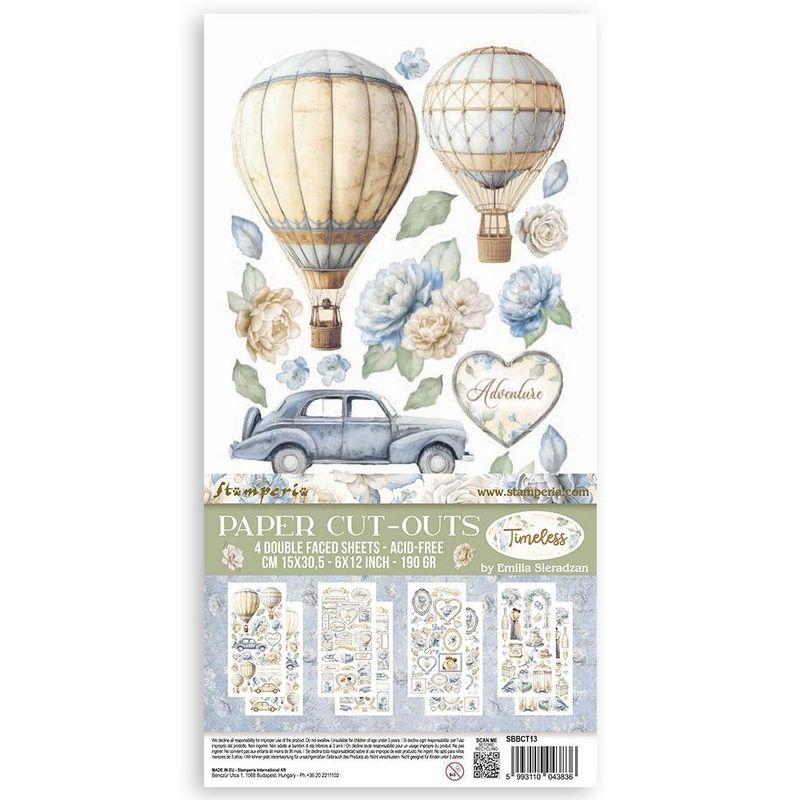 Stamperia - Timeless - Double-sided Paper Cut Outs