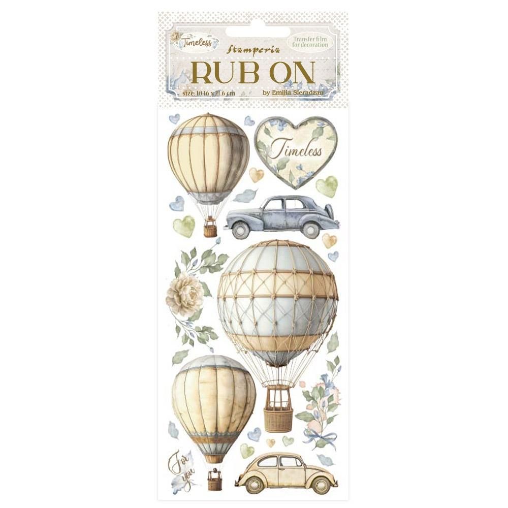 Stamperia - Timeless - Rub-ons - Balloons