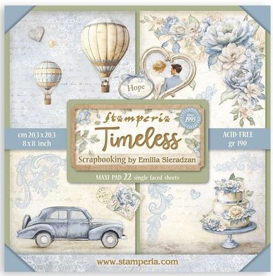 Stamperia - Timeless - 8&quot;x8&quot; Single-sided Paper Pad