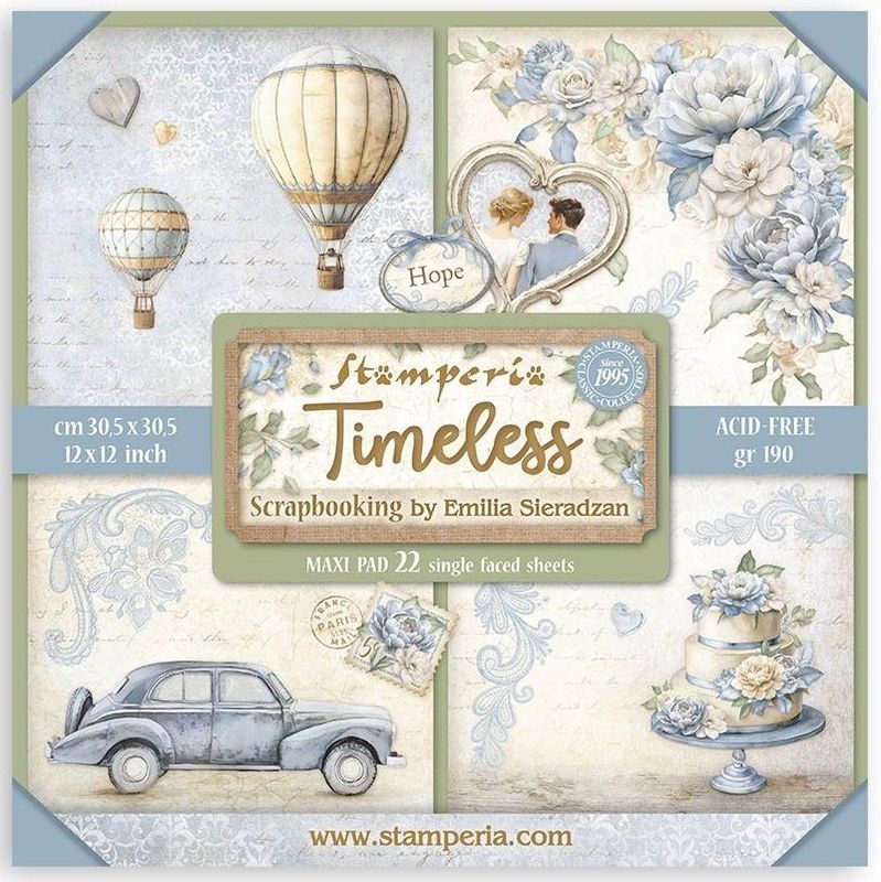 Stamperia - Timeless - 12"x12" Single-sided Paper Pad