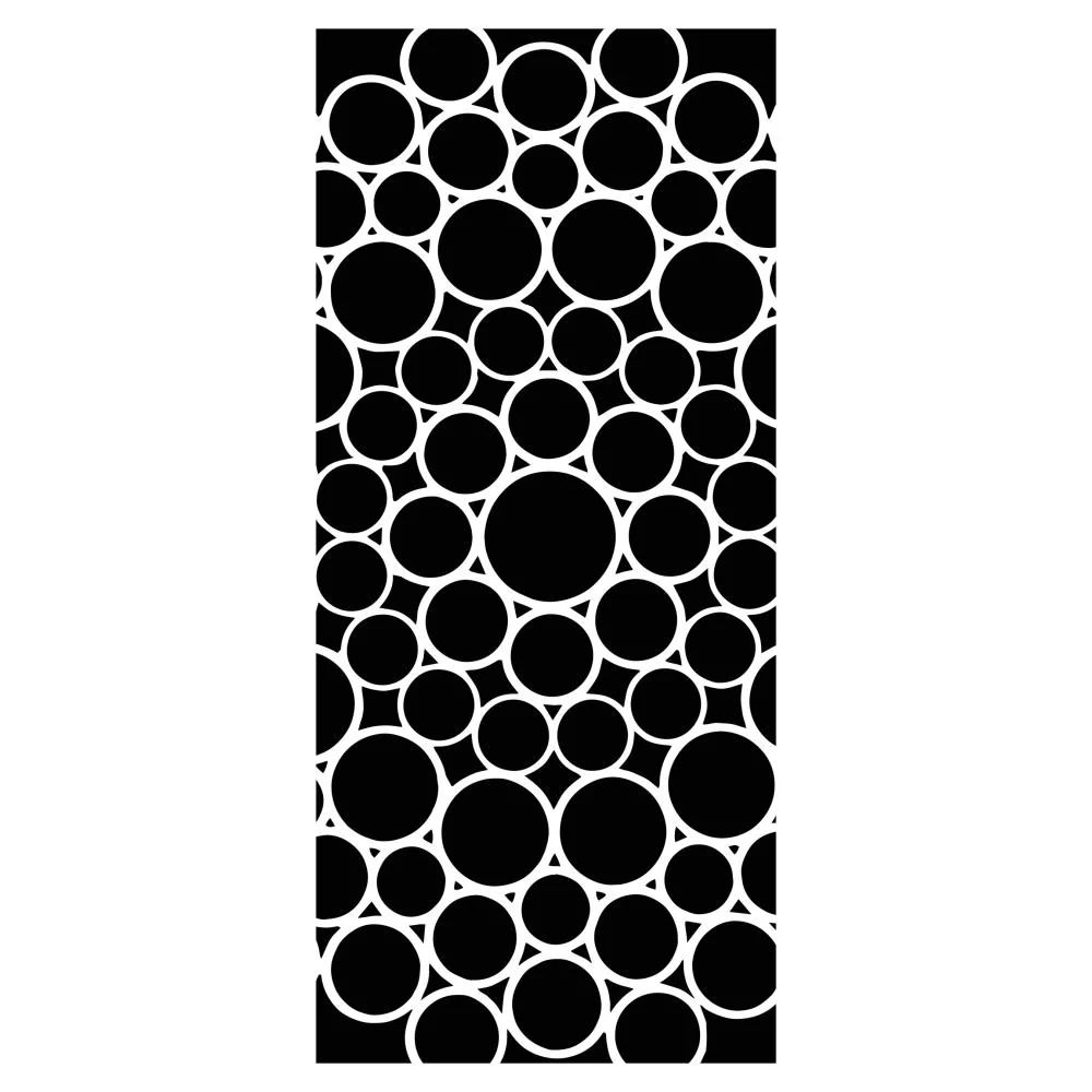 The Crafters Workshop - 4&quot;x9&quot; Slimline Stencil - Bubble Circles