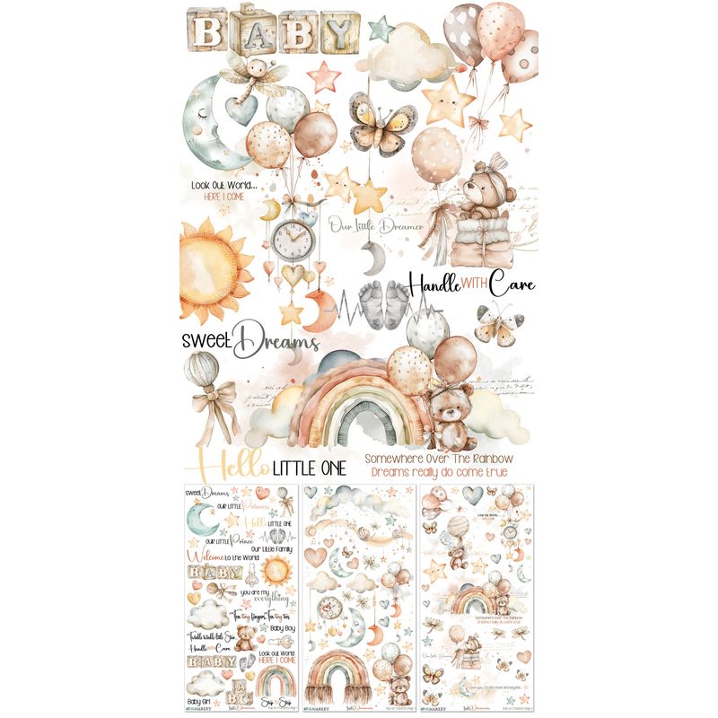 49 &amp; Market - Little Dreamer - Rub-on Transfers