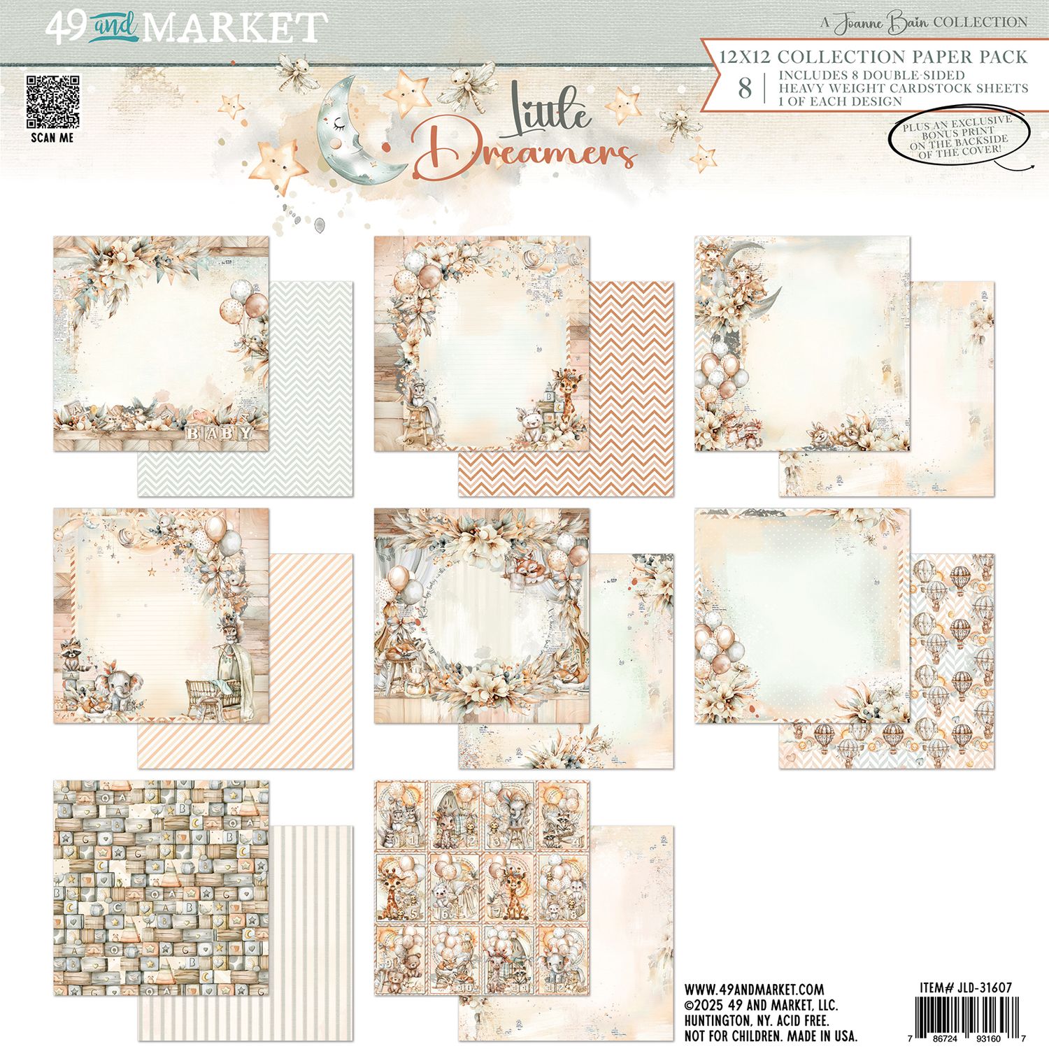 49 &amp; Market - Little Dreamer - 12&quot;x12&quot; Double-sided Paper Collection