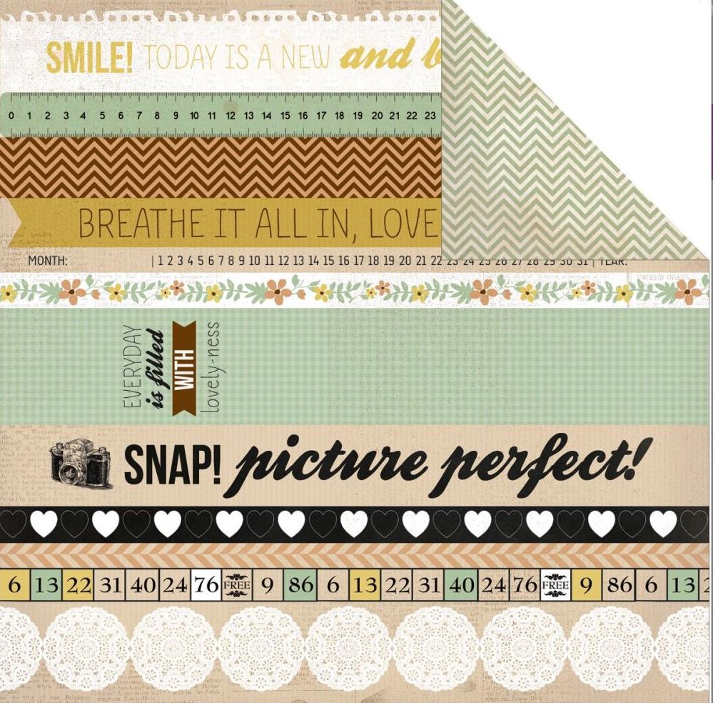Kaisercraft - Take Note - 12&quot;x12&quot; Double-sided Paper Sheet - Memento