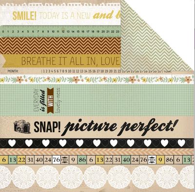 Kaisercraft - Take Note - 12&quot;x12&quot; Double-sided Paper Sheet - Memento