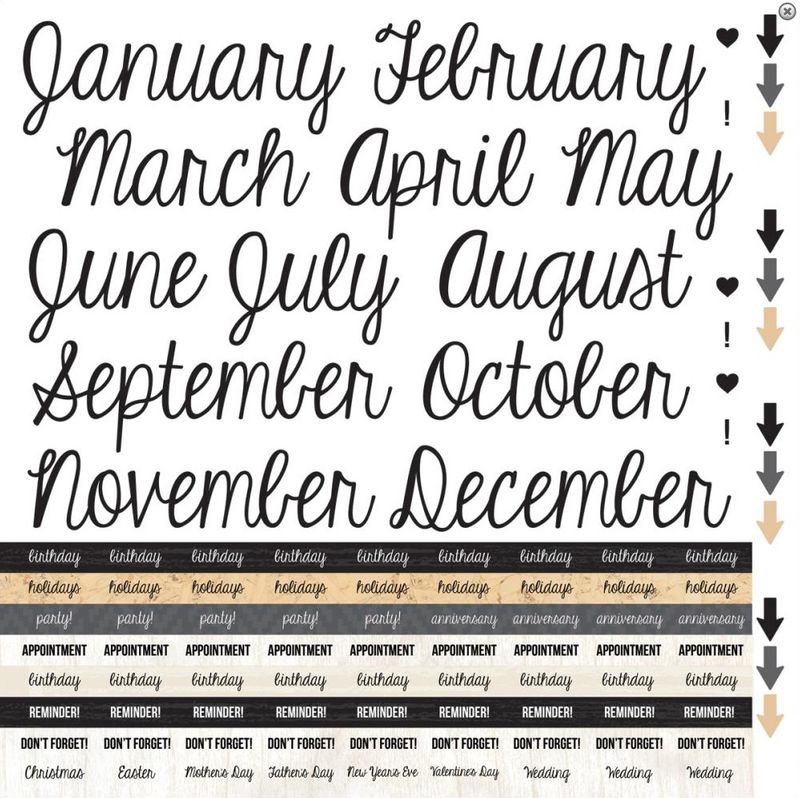Kaisercraft - Hello Today - 12&quot;x12&quot; Sticker Sheet