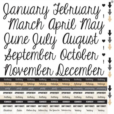 Kaisercraft - Hello Today - 12&quot;x12&quot; Sticker Sheet