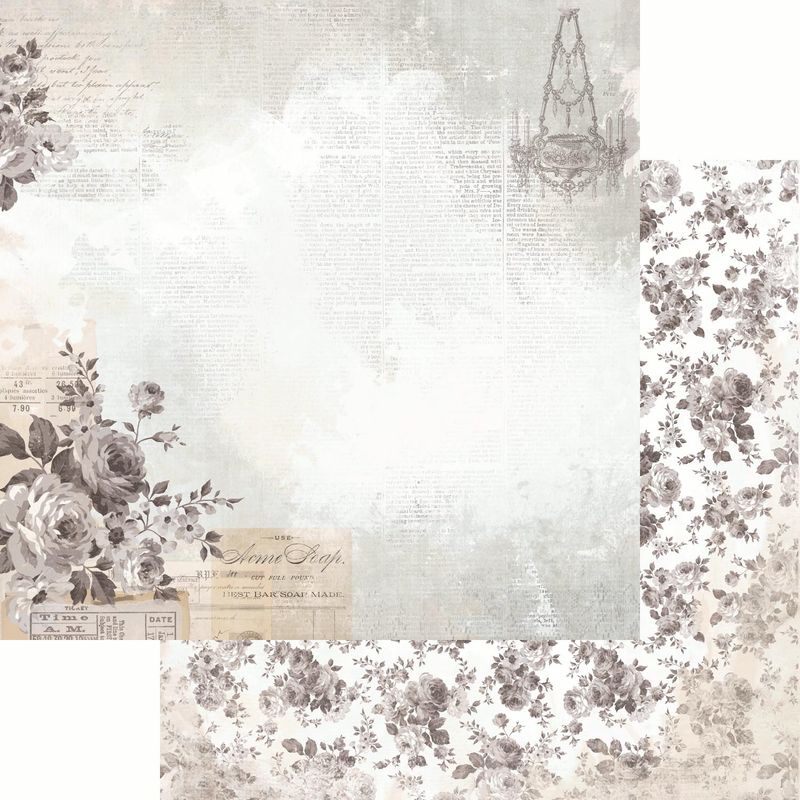 Kaisercraft - Pen & Ink - 12"x12" Double-sided Paper Sheet - Chandelier
