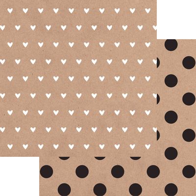 Kaisercraft - Mix &amp; Match - 12&quot;x12&quot; Double-sided Paper Sheet - Tiny Hearts