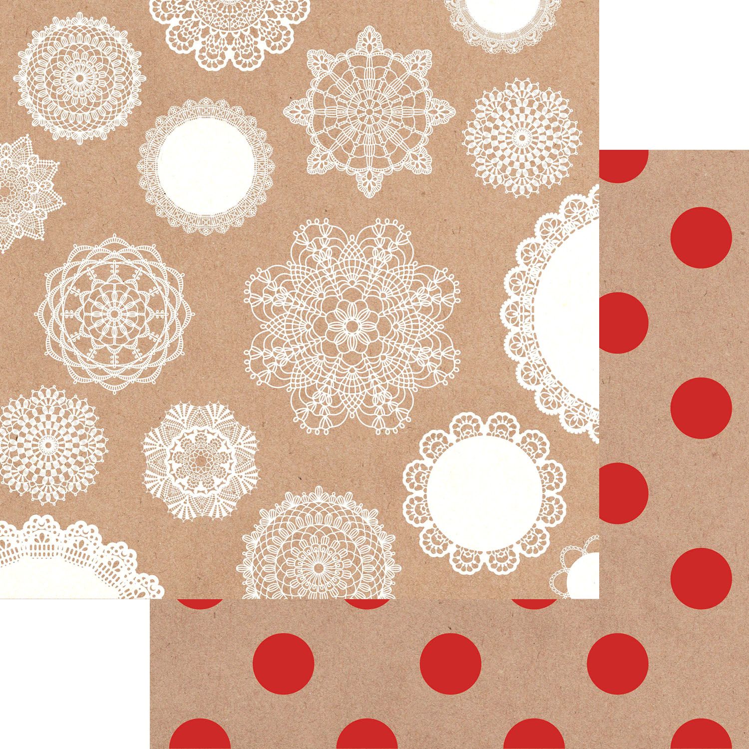 Kaisercraft - Mix &amp; Match - 12&quot;x12&quot; Double-sided Paper Sheet - Doilies