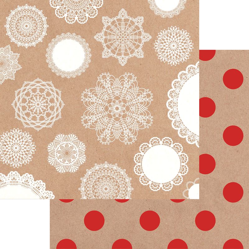 Kaisercraft - Mix & Match - 12"x12" Double-sided Paper Sheet - Doilies