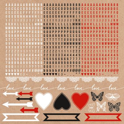 Kaisercraft - Mix &amp; Match - 12&quot;x12&quot; Sticker Sheet