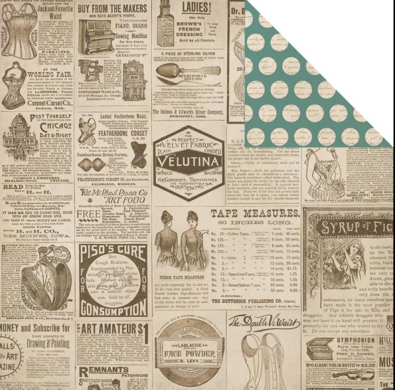 Kaisercraft - Betsy&#39;s Couture - 12&quot;x12&quot; Double-sided Paper Sheet - Kitten Heel