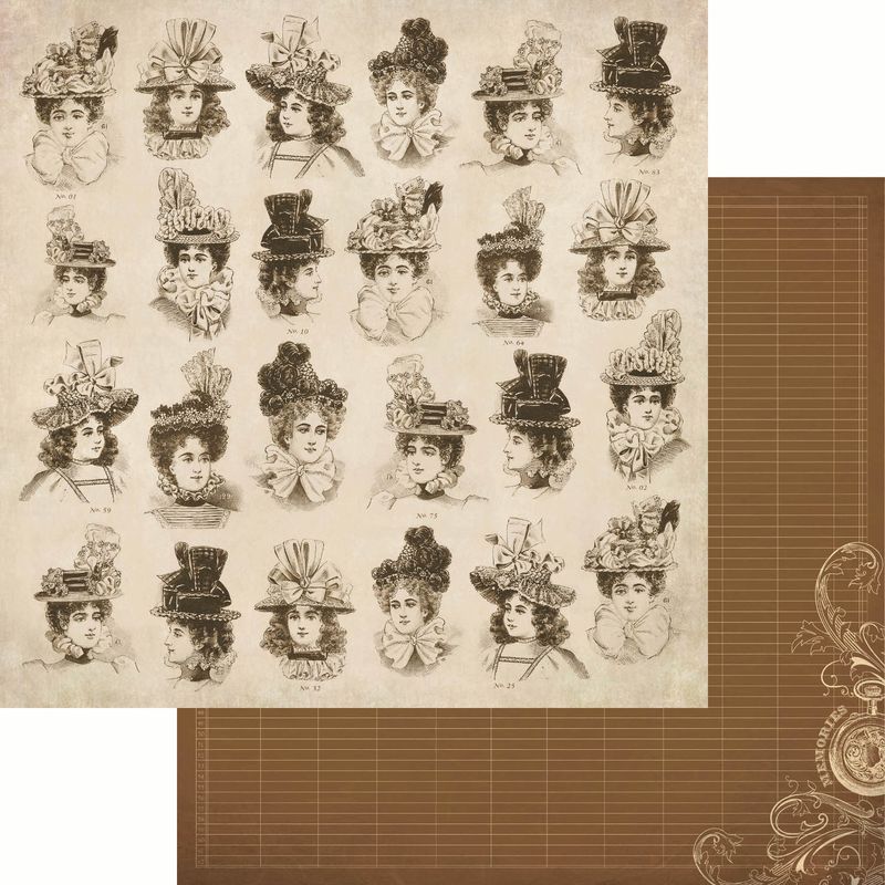 Kaisercraft - Betsy&#39;s Couture - 12&quot;x12&quot; Double-sided Paper Sheet - Peplum