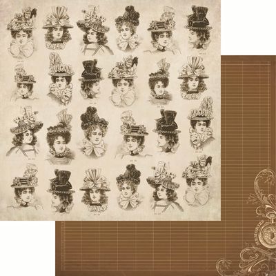 Kaisercraft - Betsy&#39;s Couture - 12&quot;x12&quot; Double-sided Paper Sheet - Peplum