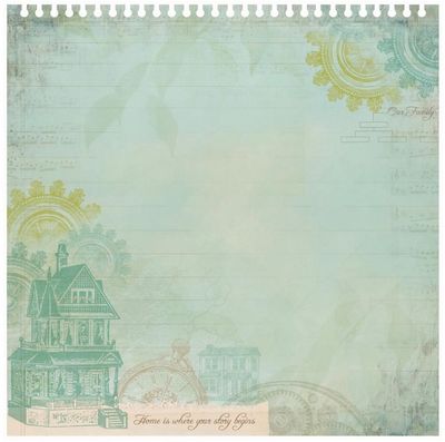 Kaisercraft - Heirloom - 12&quot;x12&quot; Die Cut and Glazed Paper - Home