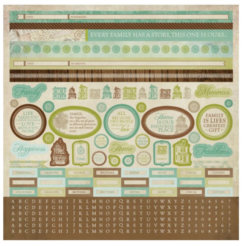 Kaisercraft - Heirloom - 12&quot;x12&quot; Sheet - Stickers