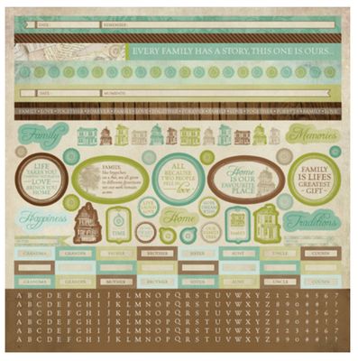 Kaisercraft - Heirloom - 12"x12" Sheet - Stickers
