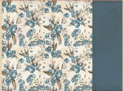 Kaisercraft - Forget-Me-Not - 12&quot;x12&quot; Double-sided Paper Sheet - Bluebell