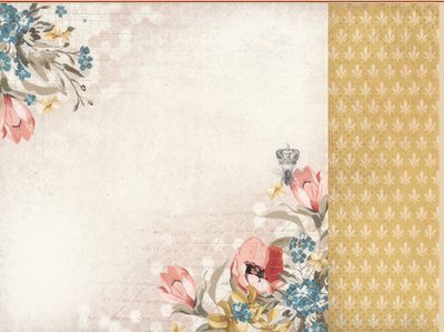 Kaisercraft - Forget-Me-Not - 12&quot;x12&quot; Double-sided Paper Sheet - Queen Bee