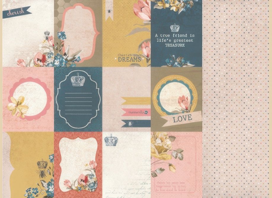 Kaisercraft - Forget-Me-Not - 12&quot;x12&quot; Double-sided Paper Sheet - Tulip