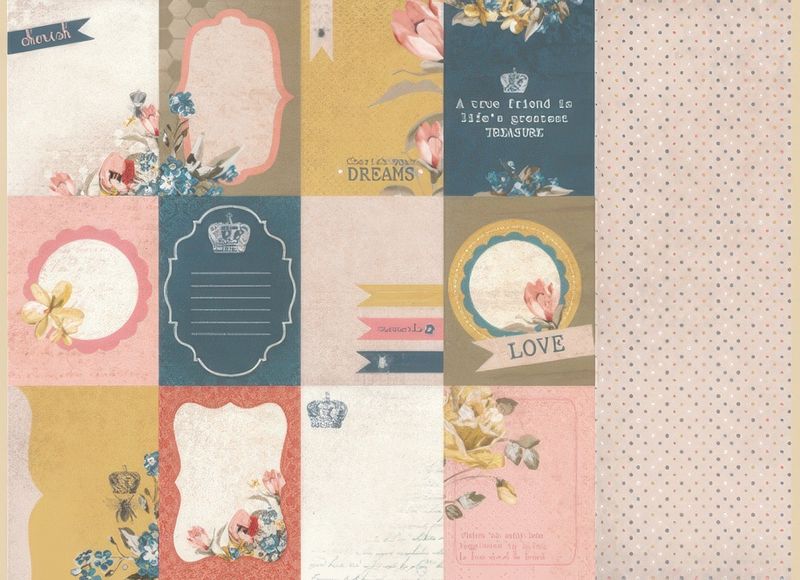 Kaisercraft - Forget-Me-Not - 12"x12" Double-sided Paper Sheet - Tulip