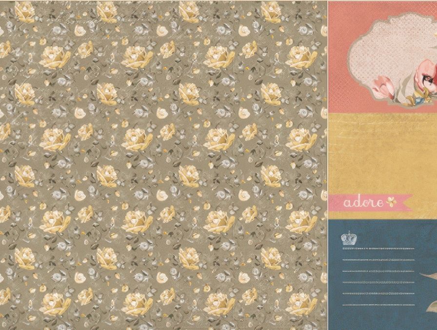 Kaisercraft - Forget-Me-Not - 12&quot;x12&quot; Double-sided Paper Sheet - Azure