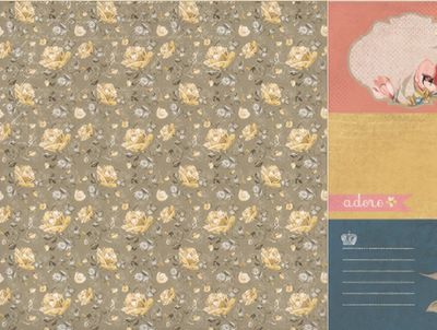 Kaisercraft - Forget-Me-Not - 12&quot;x12&quot; Double-sided Paper Sheet - Azure