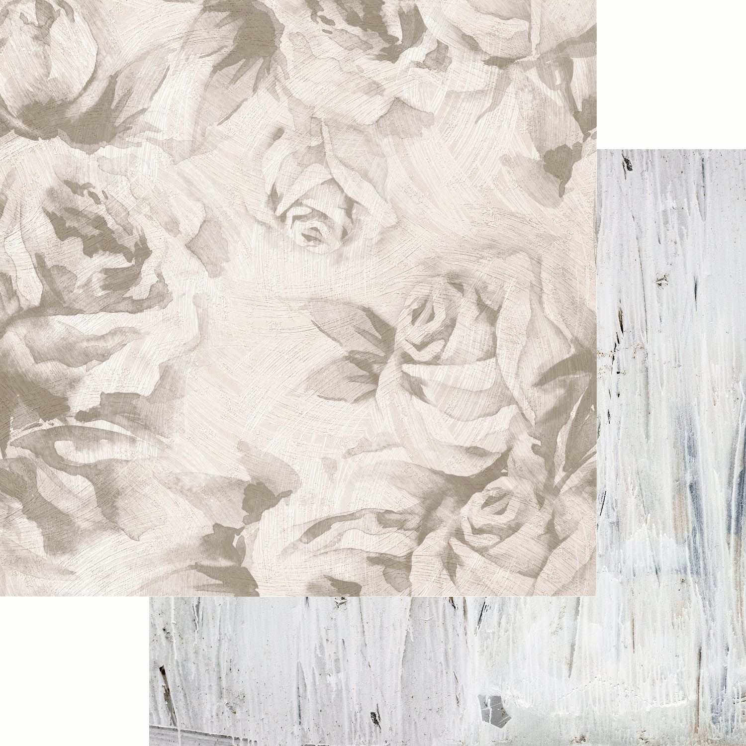 Kaisercraft - Whisper - 12&quot;x12&quot; Double-sided Paper Sheet - Whitewashed