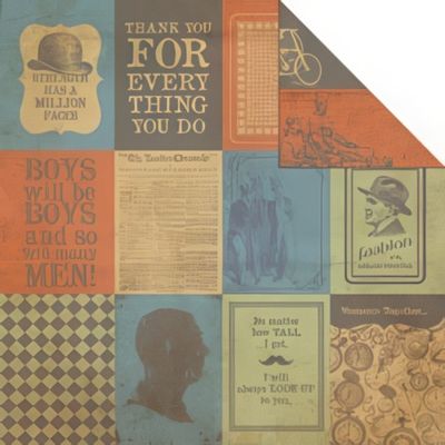 Kaisercraft - Sears &amp; Son - 12&quot;x12&quot; Double-sided Paper Sheet - Pocket Watch