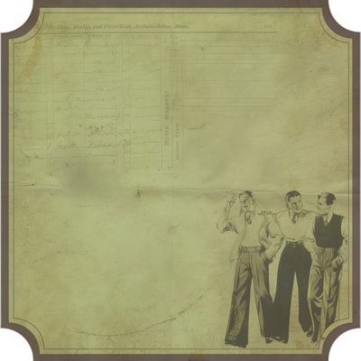 Kaisercraft - Sears &amp; Son - 12&quot;x12&quot; Die Cut Paper - Vintage