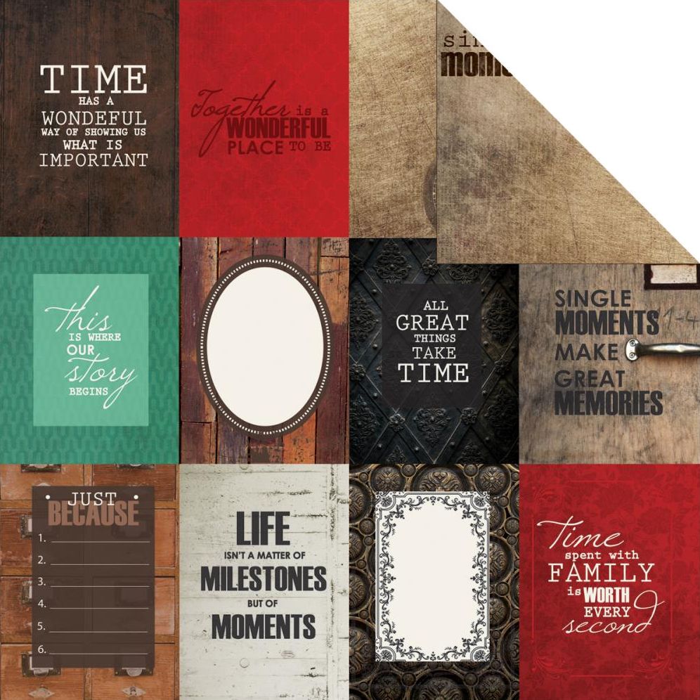 Kaisercraft - Antique Bazaar - 12"x12" Double-sided Paper Sheet - Character