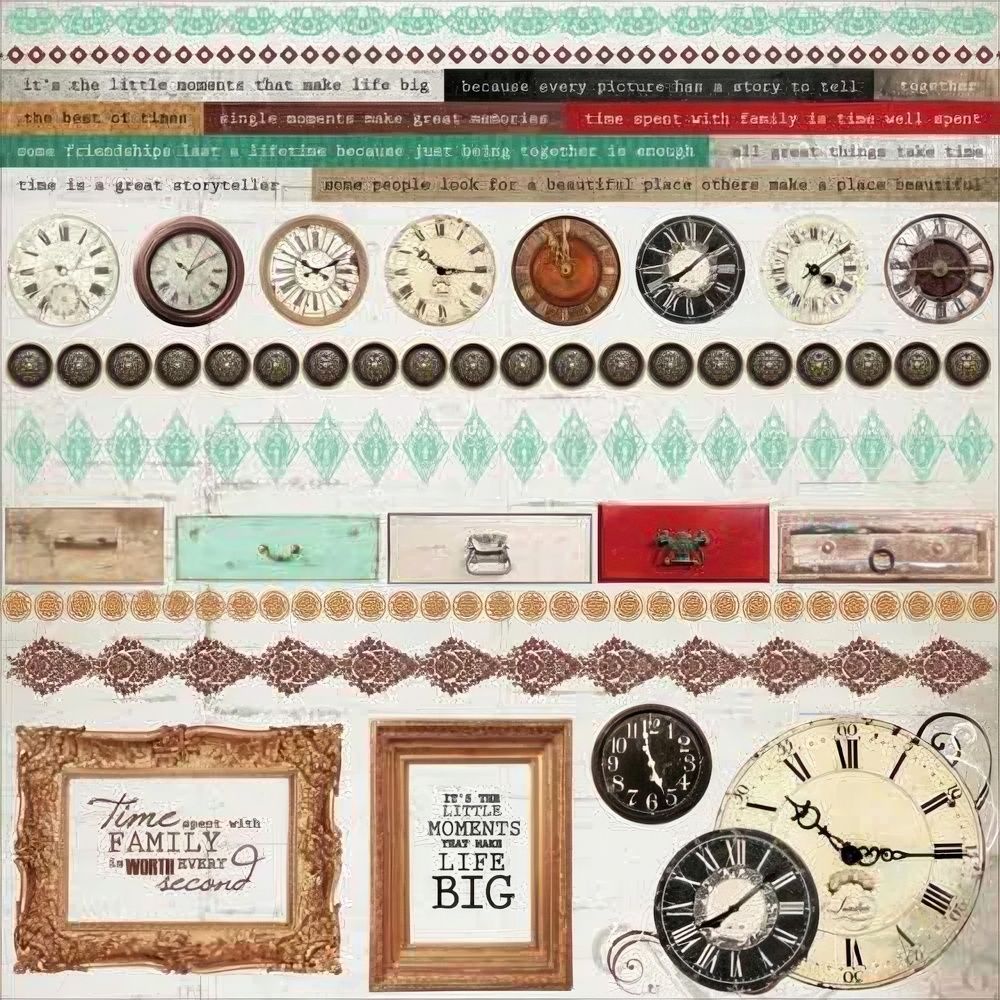 Kaisercraft - Antique Bazaar - 12&quot;x12&quot; Sticker Sheet