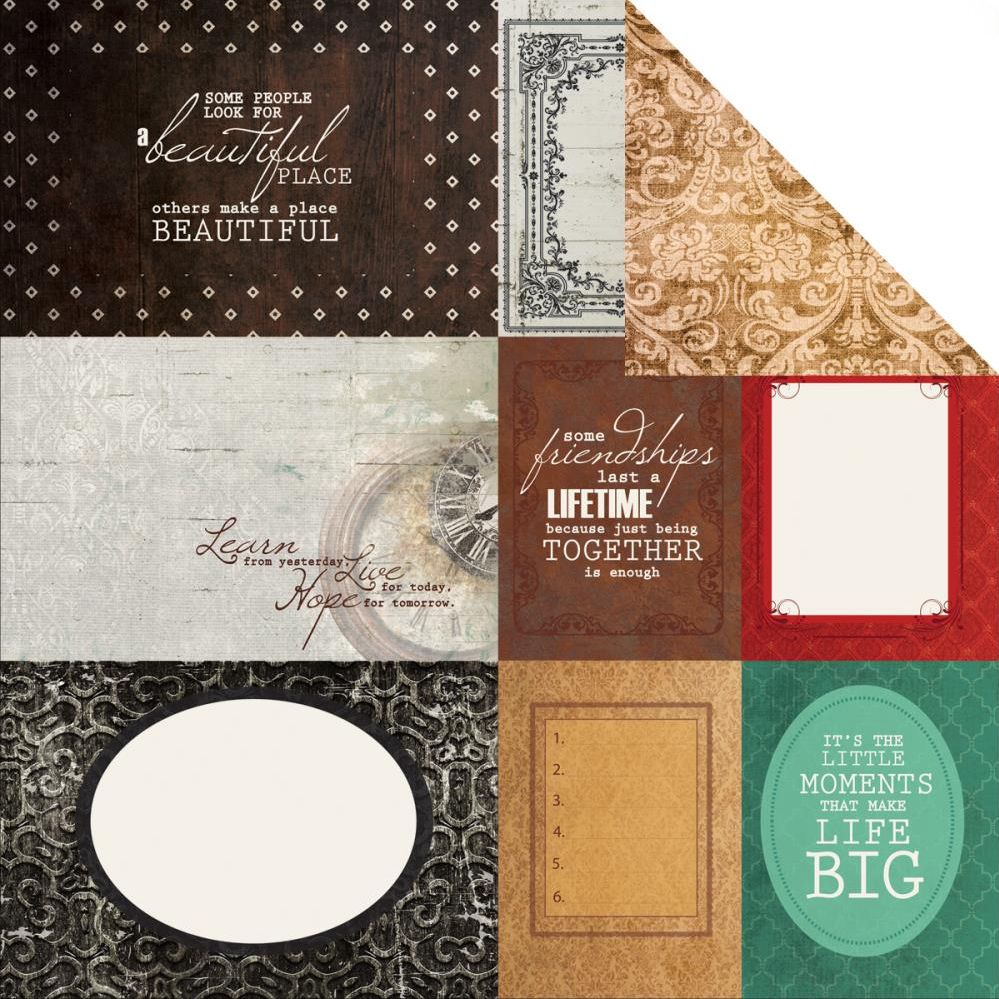 Kaisercraft - Antique Bazaar - 12&quot;x12&quot; Double-sided Paper Sheet - Barter