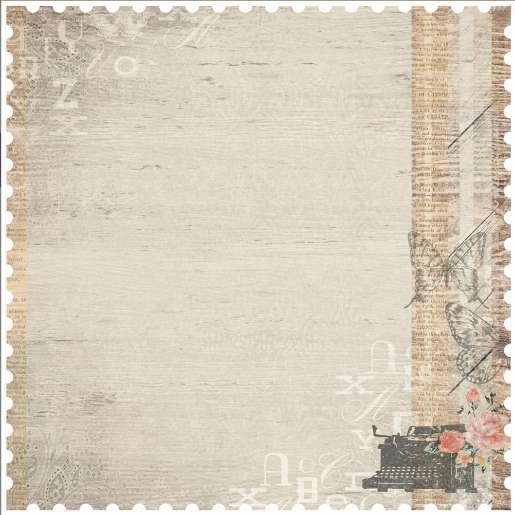 Kaisercraft - Rustic Harmony - 12&quot;x12&quot; Die Cut Sheet - Calm