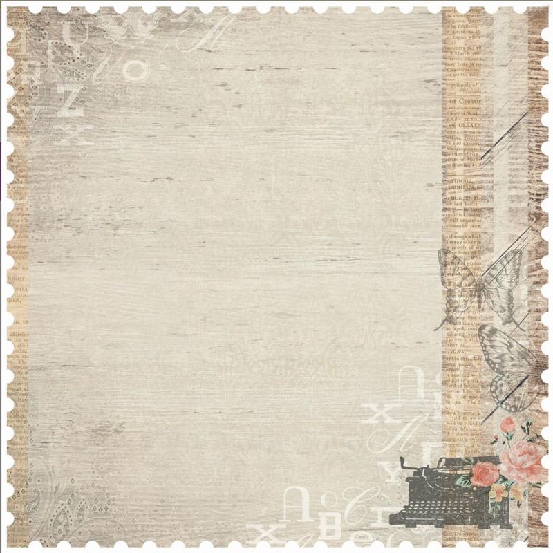 Kaisercraft - Rusty Harmony - 12"x12" Die Cut Sheet - Calm